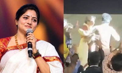 ನಟಿ ರಚಿತಾ ರಾಮ್ ಹೆಗಲ ಮೇಲೆ ಕೈ ಹಾಕಿ ಅಭಿಮಾನಿಯ ಅನುಚಿತ ವರ್ತನೆ