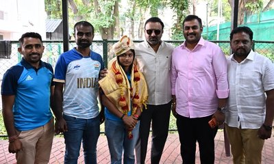 ಏಷ್ಯನ್‌ ಪ್ಯಾರಾ ಗೇಮ್ಸ್‌ ನಿಮಿತ್ತ ರಾಧಾ ವೆಂಕಟೇಶ್‌ಗೆ ಸಚಿವ ಶುಭ ಹಾರೈಕೆ!