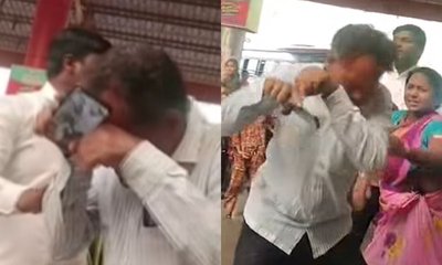 ಅಸಭ್ಯ ವರ್ತನೆ ತೋರಿದವನಿಗೆ ಧರ್ಮದೇಟು ಕೊಟ್ಟ ಮಹಿಳೆ!