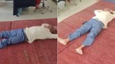ಶಾಲಾ ಸಮಯದಲ್ಲೇ ನಿದ್ದೆಗೆ ಜಾರಿದ ಮುಖ್ಯಶಿಕ್ಷಕ