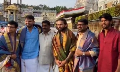 ತಿರುಪತಿ ದೇವಸ್ಥಾನಕ್ಕೆ ಭೇಟಿ ನೀಡಿದ ಆರ್‌ಸಿಬಿ ನಾಯಕ ಪಾಟೀದಾರ್‌