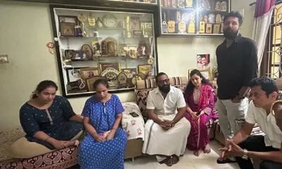 ರಾಕೇಶ್‌ ಪೂಜಾರಿ ಮನೆಗೆ ರಿಷಬ್‌ ಶೆಟ್ಟಿ ಭೇಟಿ