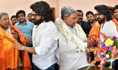 ಸಿಎಂ ಸಿದ್ದರಾಮಯ್ಯರನ್ನು ಭೇಟಿಯಾದ ತೆಲುಗು ನಟ ರಾಮ್‌ ಚರಣ್‌