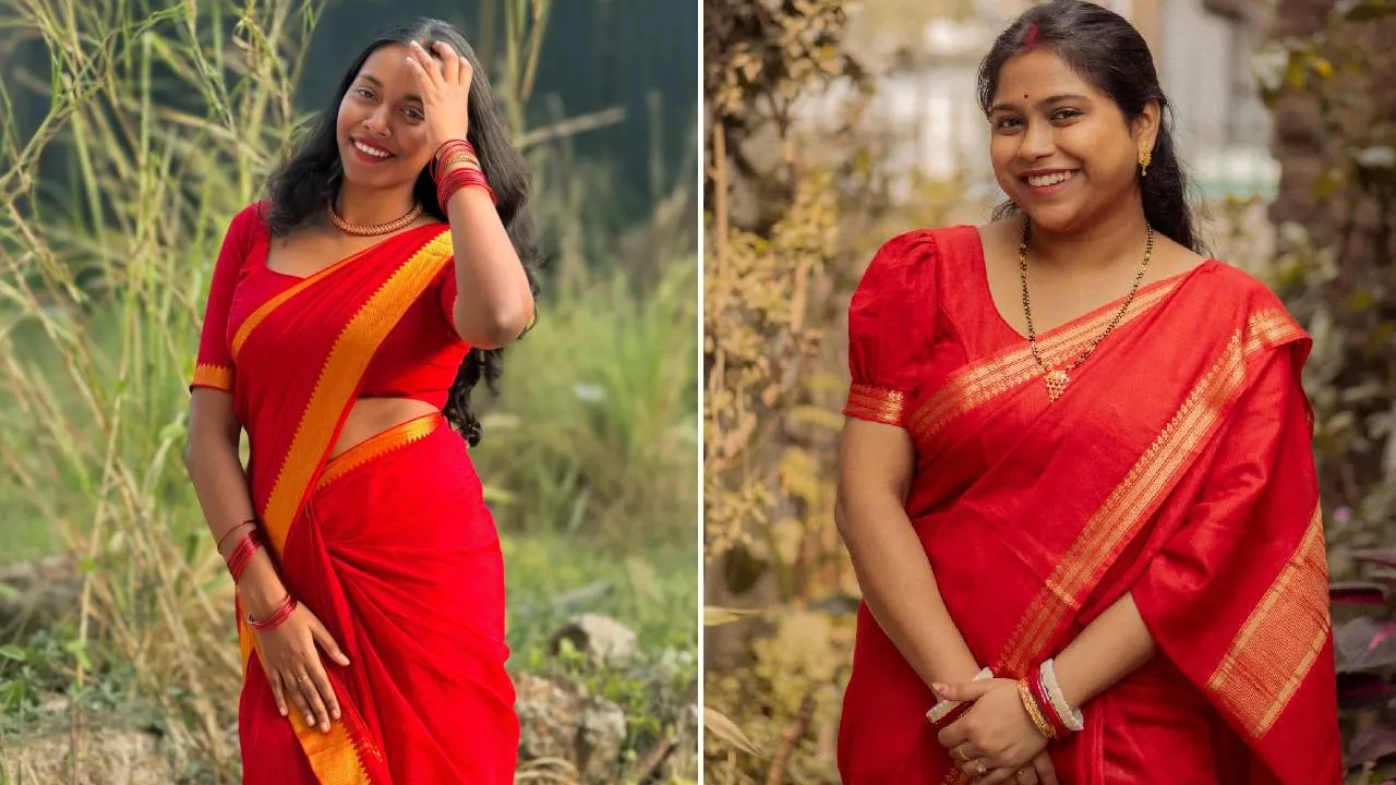 Red Saree