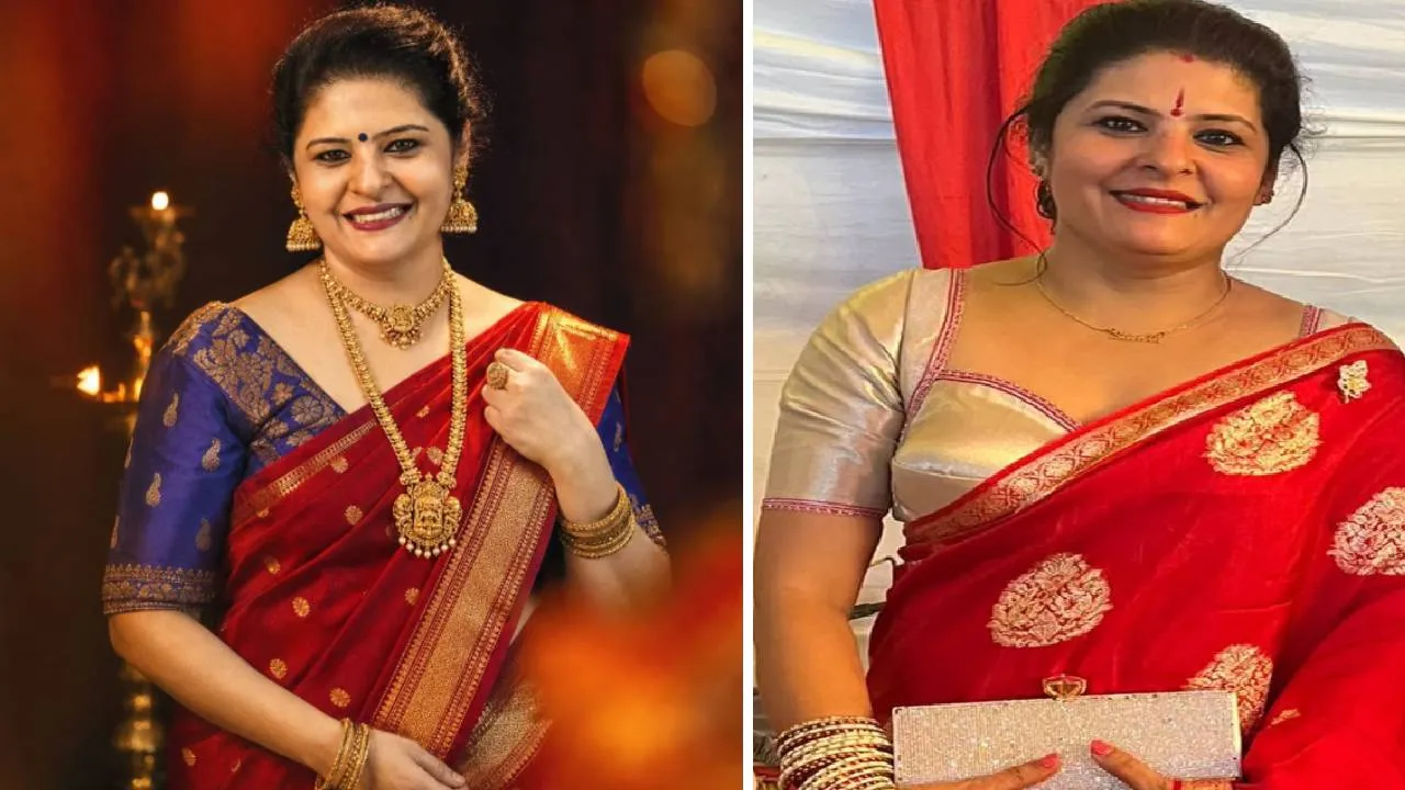 Red color saree