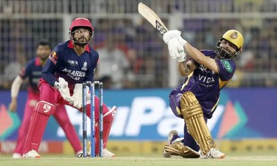 ಗೆಲುವಿನ ಖಾತೆ ತೆರೆದ ಕೆಕೆಆರ್‌; ರಾಜಸ್ಥಾನ್‌ ವಿರುದ್ಧ 4 ವಿಕೆಟ್‌ ಜಯ