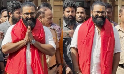 ಮುಂಬೈ ಸಿದ್ಧಿ ವಿನಾಯಕ ದೇಗುಲಕ್ಕೆ ಭೇಟಿ ನೀಡಿದ ಡಿವೈನ್ ಸ್ಟಾರ್ ರಿಷಬ್‌