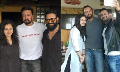 ಏಕಾಏಕಿ ಕಿಚ್ಚ ಸುದೀಪ್‌ ಭೇಟಿ ಮಾಡಿದ ರಿಷಬ್‌ ದಂಪತಿ!