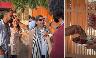 ರಿಷಿಕೇಶದ ಘಾಟ್‌ನಲ್ಲಿ 3 ಗಂಟೆ 'ತಿಲಕ' ಇಟ್ಟು 2,350 ರುಪಾಯಿ ಗಳಿಸಿದ ಯುವಕ