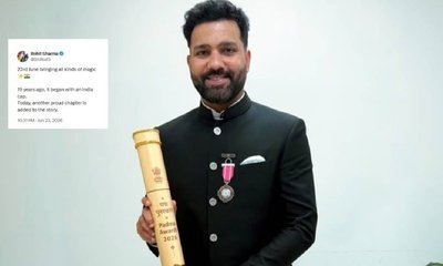 ಪದ್ಮಶ್ರೀ ಪ್ರಶಸ್ತಿ ಬಳಿಕ ರೋಹಿತ್ ಶರ್ಮಾ ಭಾವುಕ ಪೋಸ್ಟ್‌