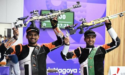 ಏಷ್ಯನ್​ ಗೇಮ್ಸ್​; ಧಿಲ್ಲೋನ್‌ಗೆ ಬೆಳ್ಳಿ, ಕಂಚು ಗೆದ್ದ ರುದ್ರಾಂಕ್ಷ್