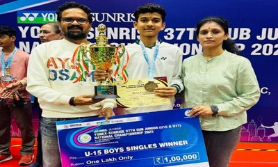 ರಾಷ್ಟ್ರೀಯ ಬ್ಯಾಡ್ಮಿಂಟನ್ ಚಾಂಪಿಯನ್ ಶಿಪ್ ಸಾಯಿಪುಷ್ಕರ್ ಮಡಿಲಿಗೆ