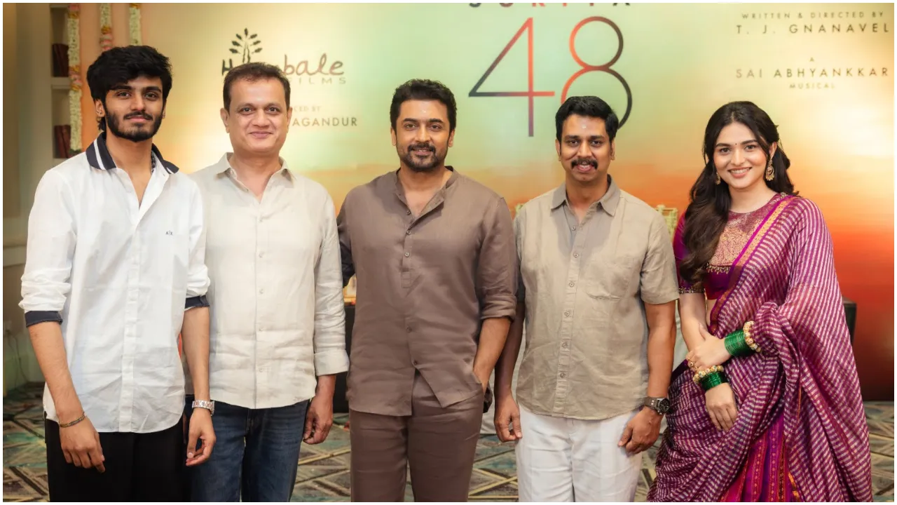 Photos: ಹೊಂಬಾಳೆ ಫಿಲ್ಮ್ಸ್ ನಿರ್ಮಾಣದ ಹೊಸ ಸಿನಿಮಾಕ್ಕೆ ಚೆನ್ನೈನಲ್ಲಿ ಮುಹೂರ್ತ; ʻಜೈ ಭೀಮ್‌ʼ ಡೈರೆಕ್ಟರ್ ಜೊತೆ ಕೈಜೋಡಿಸಿದ ನಟ ಸೂರ್ಯ