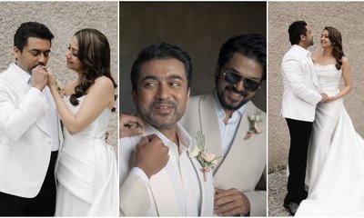 ಮಕ್ಕಳ ಸಮ್ಮುಖದಲ್ಲಿ ನಟ ಸೂರ್ಯ - ಜ್ಯೋತಿಕಾ ಮರುಮದುವೆ; ವಿಡಿಯೋಗಳು ವೈರಲ್