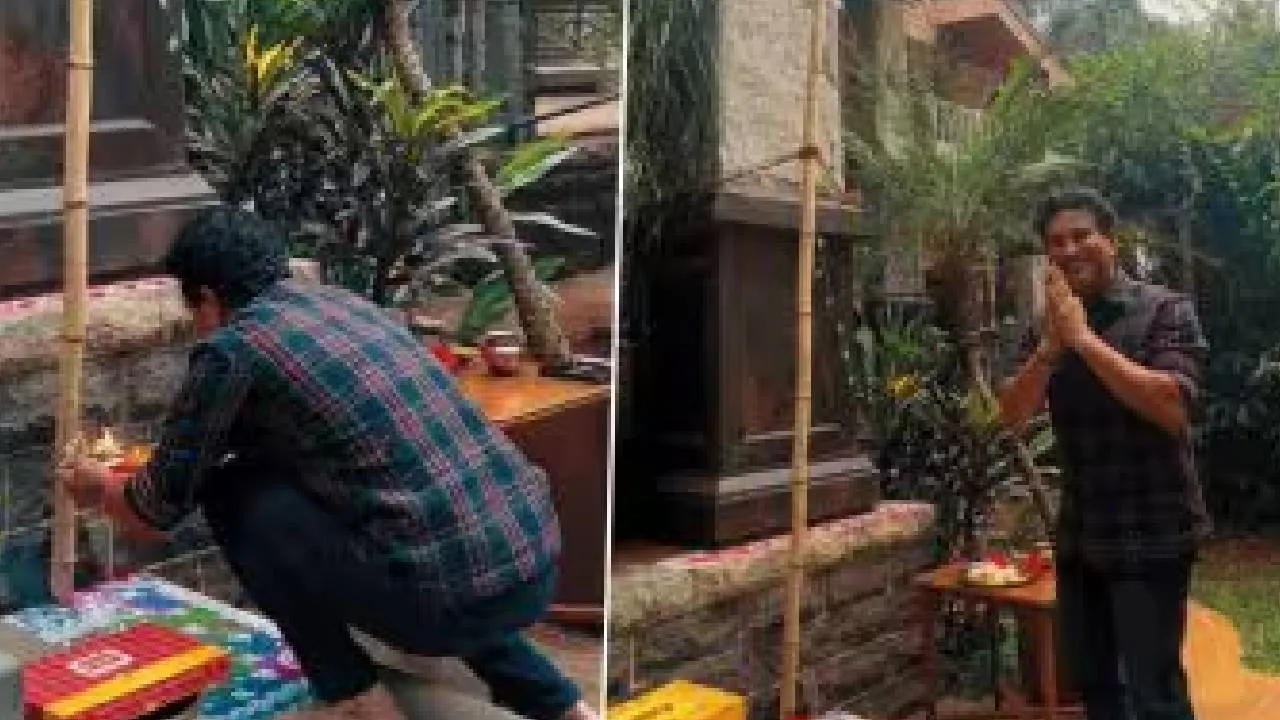 Sachin Tendulkar: ಗುಡಿ ಪಾಡ್ವಾ ಆಚರಿಸಿದ ಸಚಿನ್‌ ತೆಂಡೂಲ್ಕರ್‌