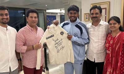 ಆಯುಷ್ ಮ್ಹಾತ್ರೆಗೆ ವಿಶೇಷ ಉಡುಗೊರೆ ನೀಡಿದ ದಿಗ್ಗಜ ಸಚಿನ್‌ ತೆಂಡೂಲ್ಕರ್‌