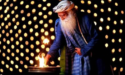 ಕಡಿಮೆ ಧೂಮೋತ್ಪತ್ತಿಯಿರುವ ಹರಳೆಣ್ಣೆಯಿಂದ ದೀಪ ಬೆಳಗಿರಿ: ಸದ್ಗುರು ಸಲಹೆ