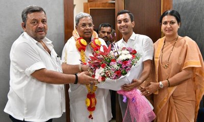 ಸಿಎಂ ಭೇಟಿಯಾಗಿ ಆಶೀರ್ವಾದ ಪಡೆದ ನೂತನ ಶಾಸಕ ಸಮರ್ಥ್‌