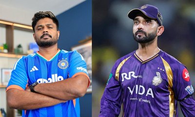 ಸಂಜು ಸ್ಯಾಮ್ಸನ್‌ ಪರ ಬ್ಯಾಟ್‌ ಬೀಸಿದ ಅಜಿಂಕ್ಯ ರಹಾನೆ!
