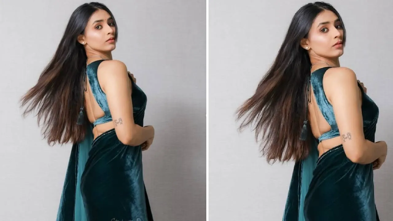 Star Saree Fashion 2025: ವೆಲ್ವೆಟ್‌ ಸೀರೆಯಲ್ಲಿ ಡಿಸೆಂಟಾಗಿ ಕಾಣಿಸಿಕೊಂಡ ಸಪ್ತಮಿಗೌಡ - Image 2
