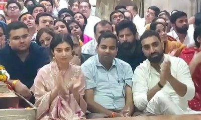 ಉಜ್ಜಯಿನಿ ಮಹಾಕಾಳನ ದರ್ಶನ ಪಡೆದ ನಟಿ ಸಾರಾ ಅರ್ಜುನ್