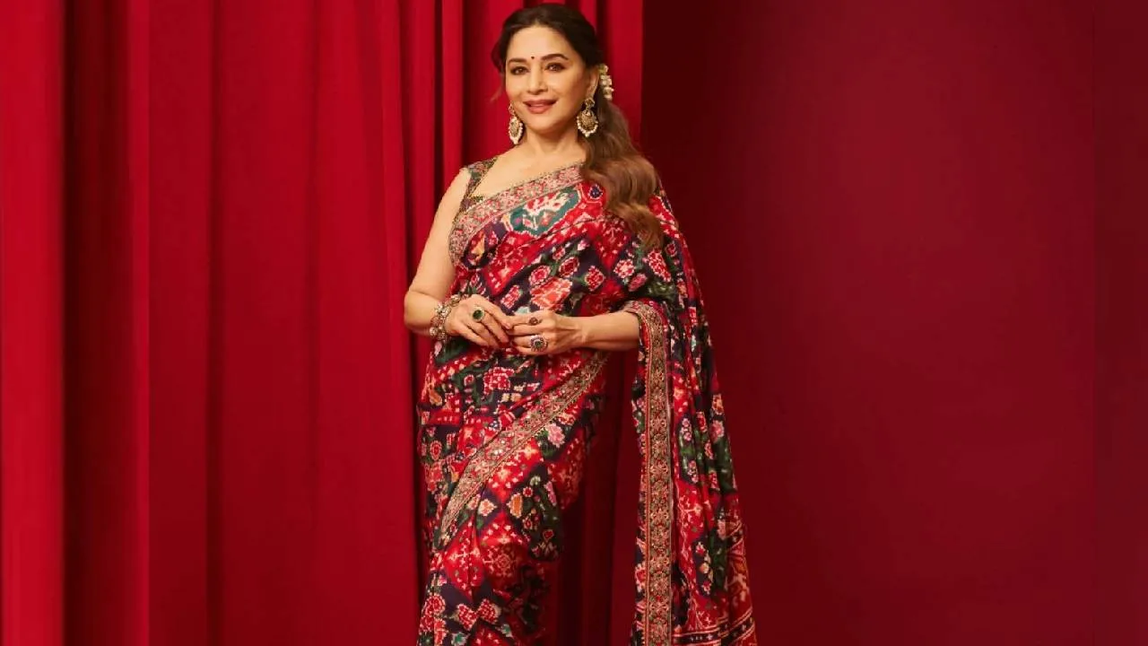 Star Fashion 2026: ಮಾಧುರಿ ದೀಕ್ಷಿತ್‌ ಪಟೋಲಾ ಸೀರೆ ಲುಕ್‌ಗೆ 5 ಸ್ಟೈಲಿಂಗ್‌ ಐಡಿಯಾ - Image 4