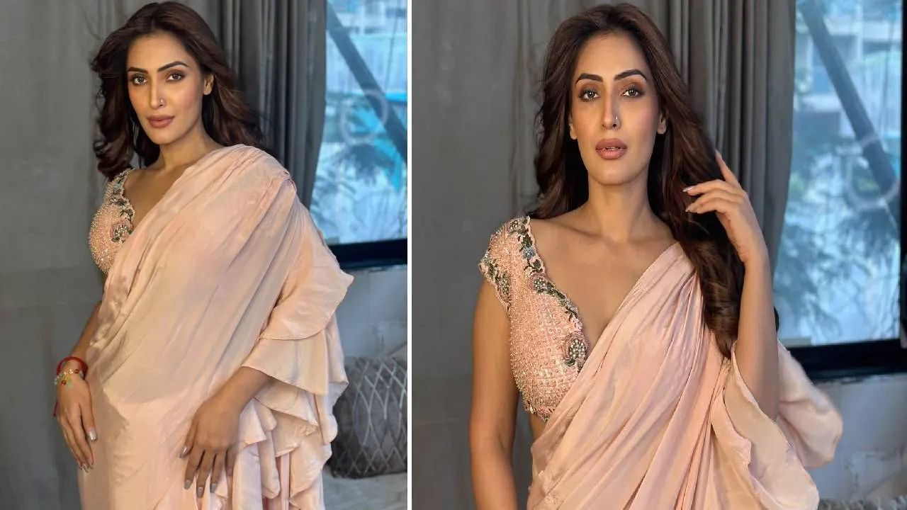 Saree Fashion 2026: ಗ್ಲಾಮರಸ್‌ ಲುಕ್‌ ಬಯಸುವ ನಾರಿಯರಿಗಾಗಿ ಸ್ಯಾಟೀನ್‌ನಲ್ಲೂ ಬಂತು ರಫಲ್ಸ್ ಸೀರೆ - Image 5