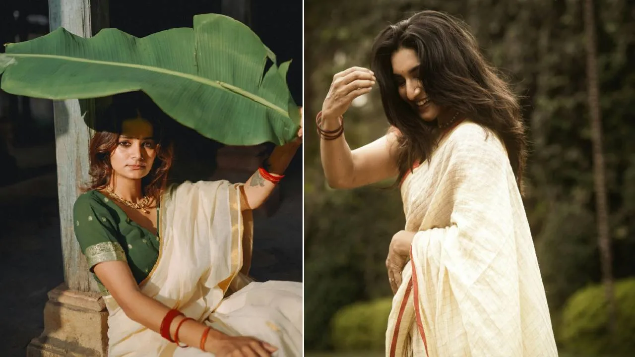 Saree Trend 2025: ಓಣಂ ಫೆಸ್ಟೀವ್ ಸೀಸನ್‌ನಲ್ಲಿ ಚಾಲ್ತಿಗೆ ಬಂದ ಕಸವು ಸೀರೆ - Image 1