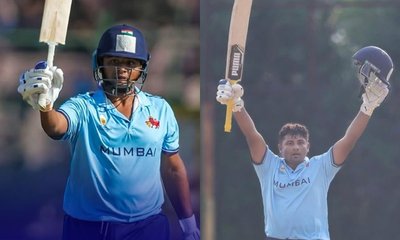 ಕೇವಲ 75  ಎಸೆತಗಳಲ್ಲಿ 157 ರನ್‌ ಸಿಡಿಸಿದ ಸರ್ಫರಾಝ್‌ ಖಾನ್‌!