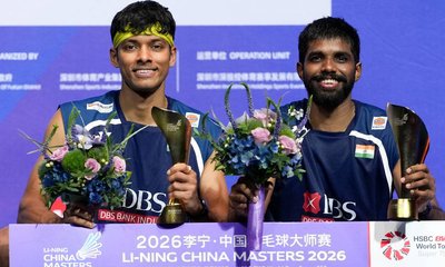 ಚೊಚ್ಚಲ ಚೀನಾ ಮಾಸ್ಟರ್ಸ್​ ಪ್ರಶಸ್ತಿ ಗೆದ್ದ ಸಾತ್ವಿಕ್​-ಚಿರಾಗ್​