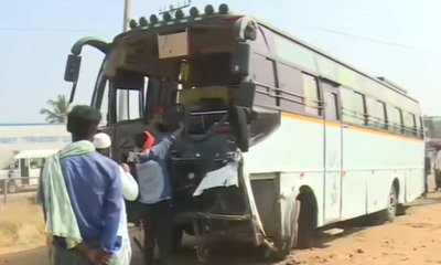 ಚಿತ್ರದುರ್ಗದಲ್ಲಿ ತಪ್ಪಿತು ಮತ್ತೊಂದು ಬಸ್‌ ದುರಂತ; 43 ಶಾಲಾ ಮಕ್ಕಳು ಪಾರು!