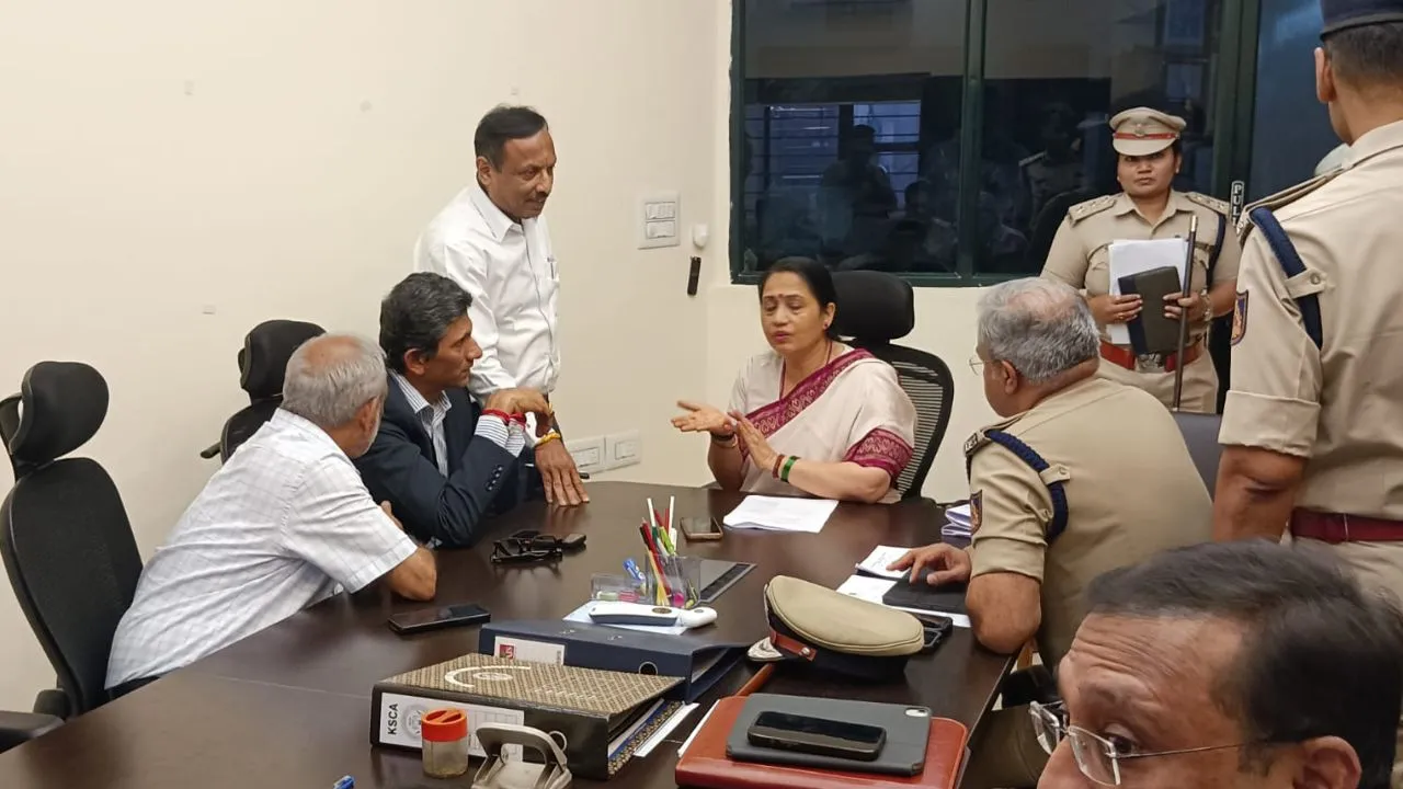 2026ರ ಐಪಿಎಲ್‌ ಟೂರ್ನಿಯ ಹಿನ್ನೆಲೆಯಲ್ಲಿ ಕೆಎಸ್‌ಸಿಎ ಅಧಿಕಾರಿಗಳ ಜೊತೆ ಶಾಲಿನಿ ರಜನೀಶ್‌ ಸಭೆ