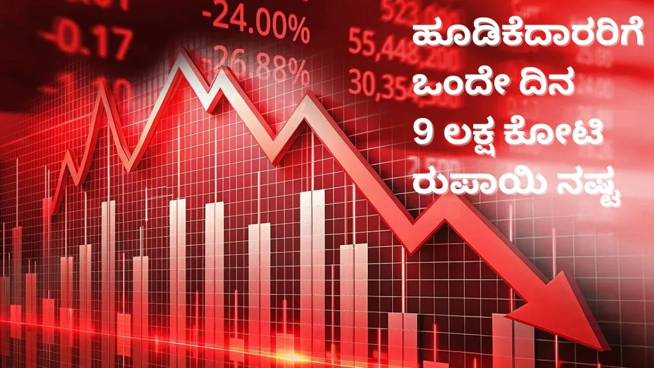 ತೈಲ ದರ ಸ್ಫೋಟ: ಸೆನ್ಸೆಕ್ಸ್‌ 1,350ಕ್ಕೂ ಹೆಚ್ಚು ಅಂಕ ಪತನ; 9 ಲಕ್ಷ ಕೋಟಿ ರುಪಾಯಿ ನಷ್ಟ