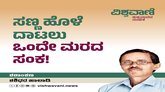 ಸಣ್ಣ ಹೊಳೆ ದಾಟಲು ಒಂದೇ ಮರದ ಸಂಕ !