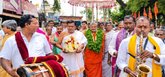 ನಗರದಲ್ಲಿ ಪೇಜಾವರ ಶ್ರೀಗಳ ಸಂಚಾರ