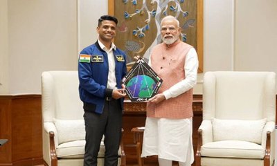 ಪ್ರಧಾನಿಯನ್ನು ಭೇಟಿಯಾದ ಶುಭಾಂಶು ಶುಕ್ಲಾ