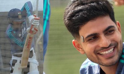 ಹಣೆಗೆ ವಿಶೇಷ ಉಪಕರಣ ಬಳಸಿ ಅಭ್ಯಾಸ ನಡೆಸಿದ ಶುಭಮನ್‌ ಗಿಲ್‌