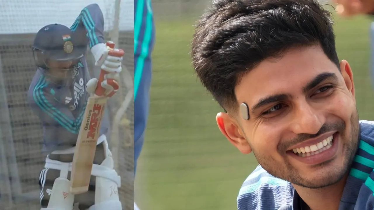 ಹಣೆಗೆ ವಿಶೇಷ ಉಪಕರಣ ಬಳಸಿ ಅಭ್ಯಾಸ ನಡೆಸಿದ ಶುಭಮನ್‌ ಗಿಲ್‌