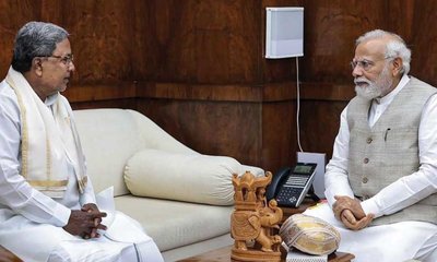 ಪ್ರಧಾನಿ ಮೋದಿ ಭೇಟಿಯಾದ ಸಿಎಂ ಸಿದ್ದರಾಮಯ್ಯ; 5 ಅಂಶಗಳ ಮನವಿ