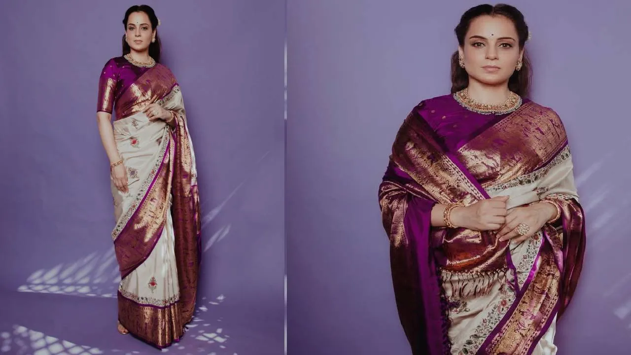 Star Saree Fashion 2026: ರೇಷ್ಮೆ ಸೀರೆಯಲ್ಲಿ ರಾಣಿಯಂತೆ ಕಂಗೊಳಿಸಿದ ಕಂಗನಾ - Image 3
