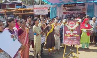 ರಸ್ತೆ ದುರಸ್ತಿಗಾಗಿ ಬೀದಿಗಿಳಿದ ಜನ; ಶಿರಸಿ-ಹಾವೇರಿ ಹೈವೇ ಬಂದ್‌