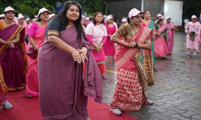 ಸೀರೆಯಲ್ಲಿ ಓಟ, ಸಂಕಲ್ಪದ ಹೆಜ್ಜೆ