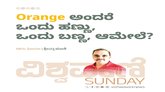 Orange ಅಂದರೆ ಒಂದು ಹಣ್ಣು, ಒಂದು ಬಣ್ಣ, ಆಮೇಲೆ ?
