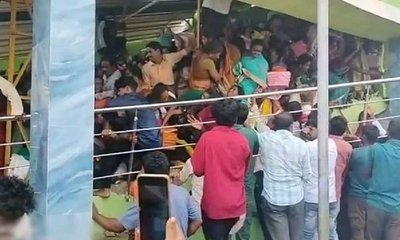 ದೇವಸ್ಥಾನದ ಕಾಲ್ತುಳಿತದ ದೃಶ್ಯ ವೈರಲ್‌