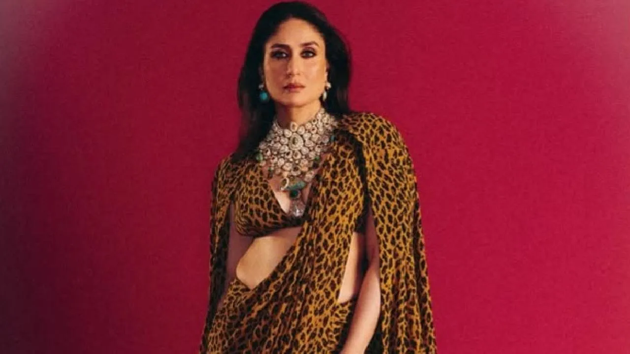 Star Fashion 2025: ಅನಿಮಲ್‌ ಪ್ರಿಂಟೆಡ್‌ ಸೀರೆಯಲ್ಲಿ ಕರೀನಾ ವೈಲ್ಡ್ ಲುಕ್‌ - Image 4