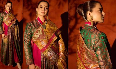 ಫ್ಯಾಷನಿಸ್ಟಾಗಳ ಮೆಚ್ಚುಗೆ ಗಳಿಸಿದ ಕಂಗನಾ ಟ್ರೆಡಿಷನಲ್‌ ಉಡುಗೆ