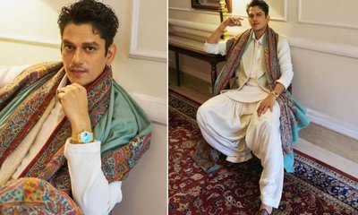 ವಿಂಟರ್‌ ಲುಕ್‌ಗಾಗಿ ಕಾಶ್ಮೀರಿ ಶಾಲನ್ನು ಹೊದ್ದುಕೊಂಡ ವಿಜಯ್‌ ವರ್ಮಾ