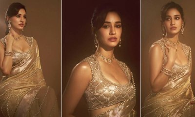 ಗೋಲ್ಡ್ ಟಿಶ್ಯೂ ಸೀರೆಯಲ್ಲೂ ಹಾಟ್‌ ಆಗಿ ಕಾಣಿಸಿಕೊಂಡ ದಿಶಾ ಪಟಾನಿ