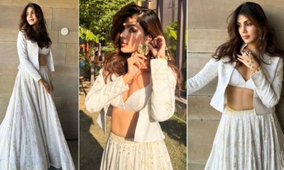 ಜಾಕೆಟ್‌ ಲೆಹೆಂಗಾದಲ್ಲಿ ವಿಂಟರ್‌ ಸೀಸನ್‌ಗೆ ಸೈ ಎಂದ ರಿಯಾ ಚರ್ಕವರ್ತಿ