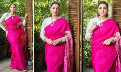 ಸಿಂಪಲ್‌ ಪಿಂಕ್‌ ಸೀರೆಯಲ್ಲಿ ಪರಿಣಿತಿ ಚೋಪ್ರಾ ಕಮ್‌ಬ್ಯಾಕ್‌